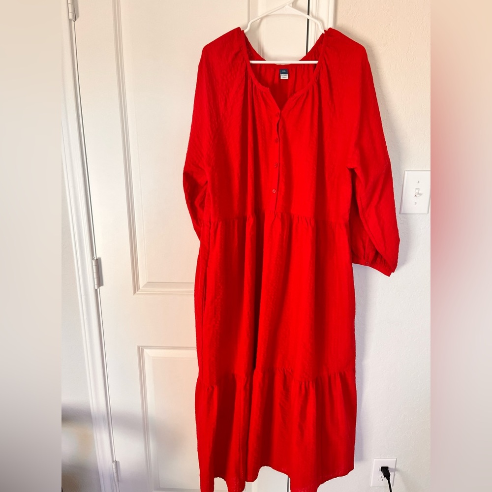 Used, Red Dress, Old Navy